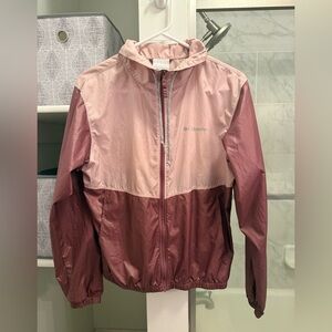 Columbia Women’s Pink two toned Windbreaker, XS